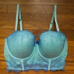 Victoria's Secret Aqua Lace Bra